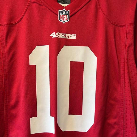 Like New NIKE NFL SF 49ers Classic Jimmy Quarterback GAROPPOLO #10 Red JERSEY! - Picture 5 of 9